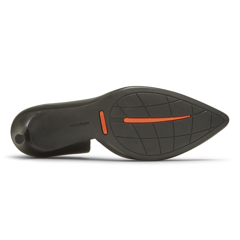 Rockport Hæler Sko Dame Svart - Total Motion 75Mm Scalloped Dorsay - KBNL13526